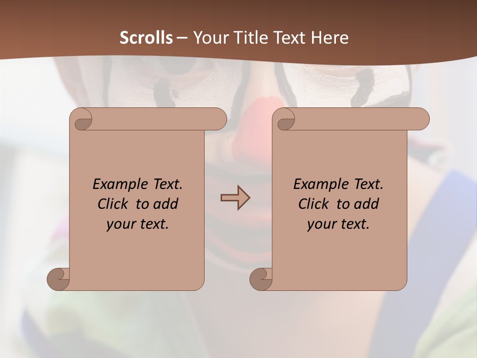 Human Face Entertainment Preschool PowerPoint Template