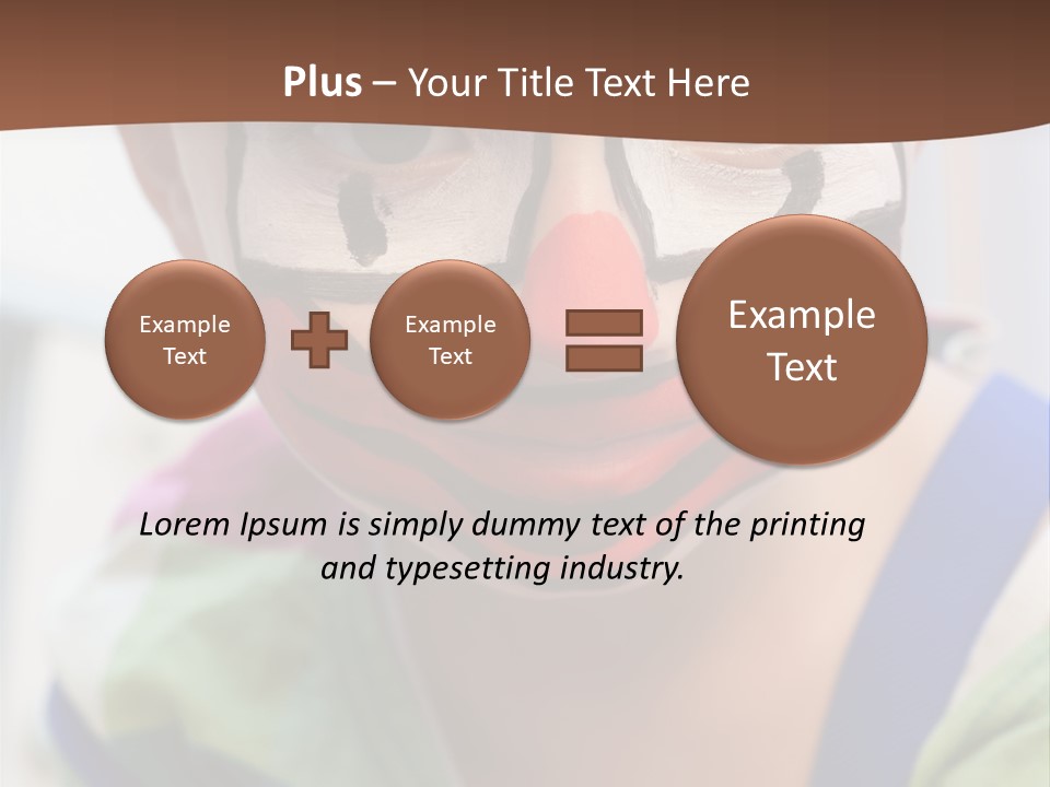 Human Face Entertainment Preschool PowerPoint Template