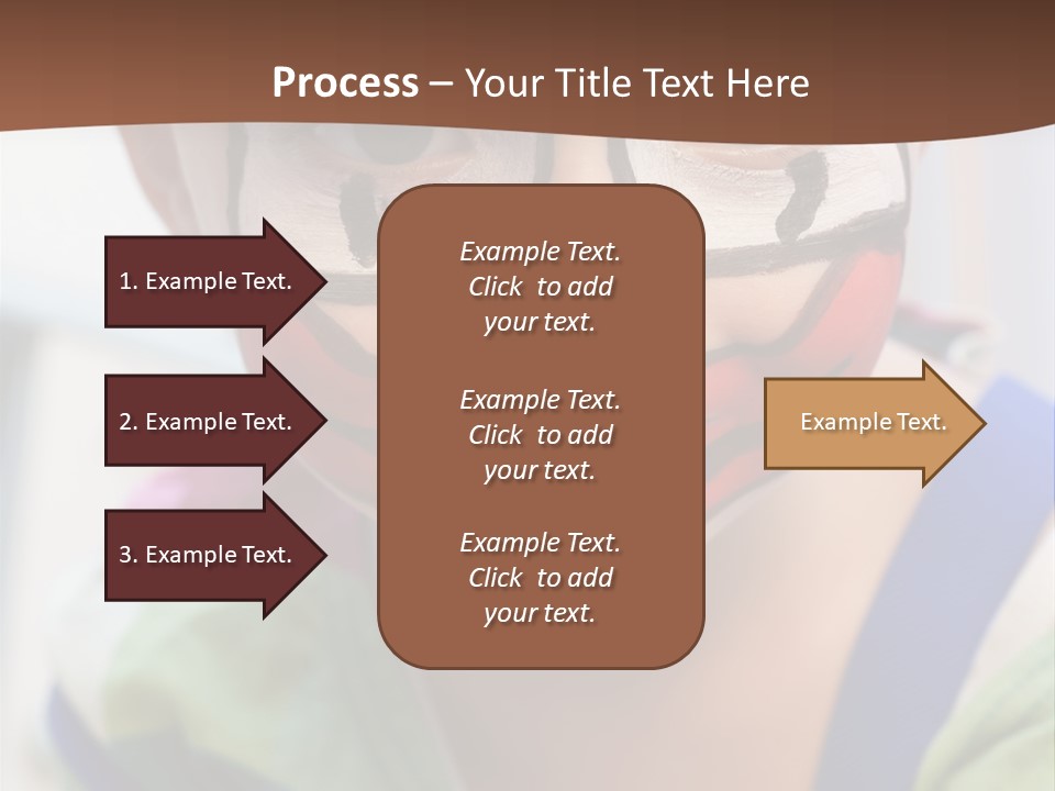 Human Face Entertainment Preschool PowerPoint Template