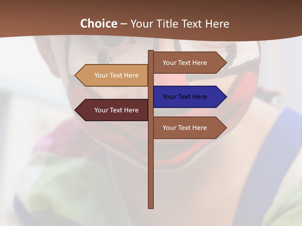 Human Face Entertainment Preschool PowerPoint Template