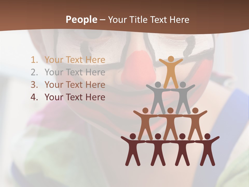 Human Face Entertainment Preschool PowerPoint Template