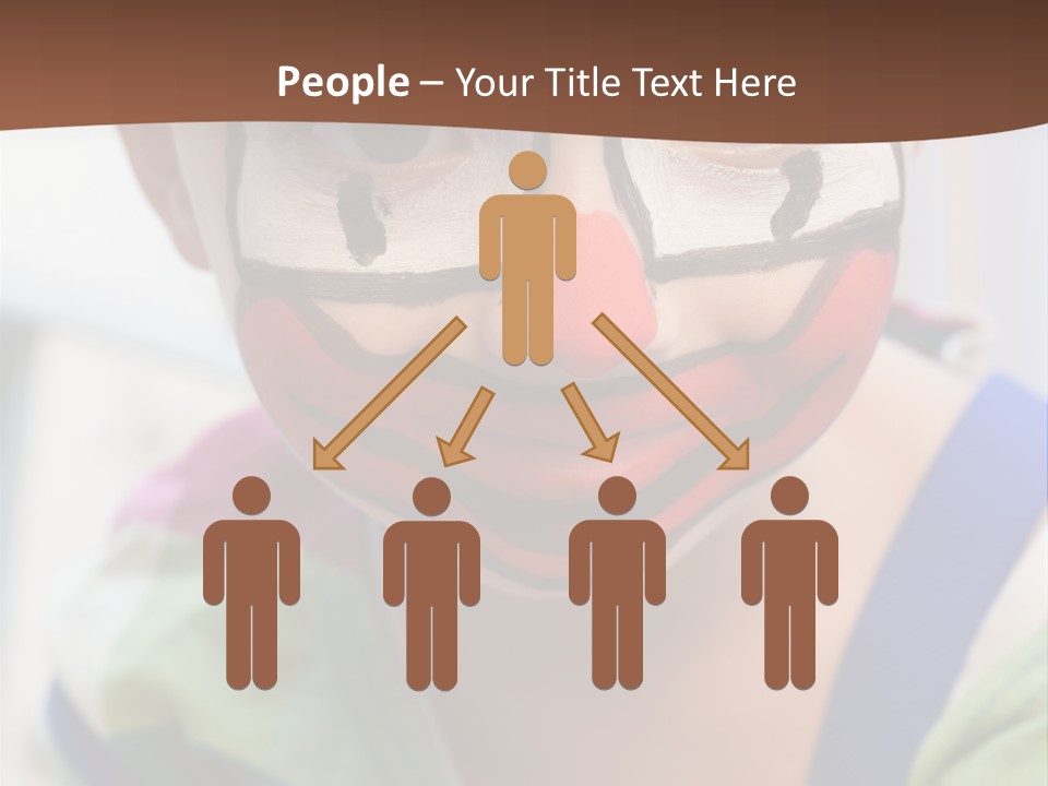 Human Face Entertainment Preschool PowerPoint Template