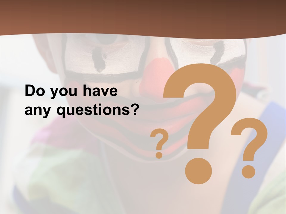 Human Face Entertainment Preschool PowerPoint Template