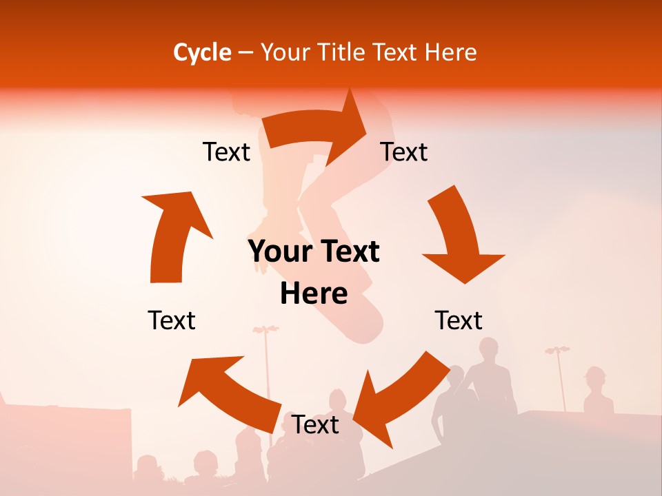 A Person Jumping A Skate Board In The Air PowerPoint Template