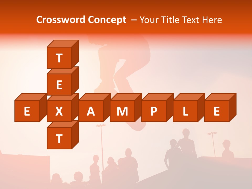 A Person Jumping A Skate Board In The Air PowerPoint Template