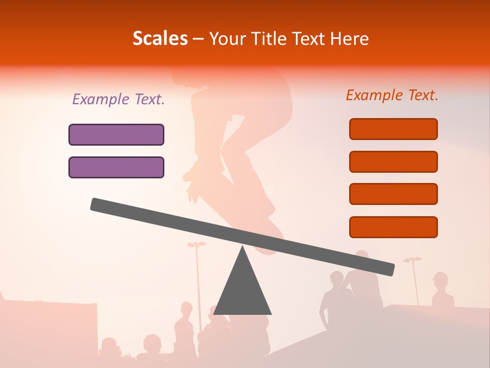 A Person Jumping A Skate Board In The Air PowerPoint Template