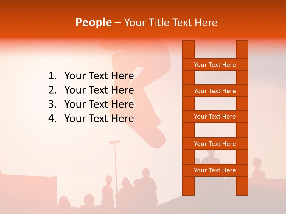 A Person Jumping A Skate Board In The Air PowerPoint Template