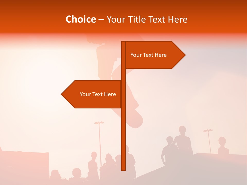 A Person Jumping A Skate Board In The Air PowerPoint Template