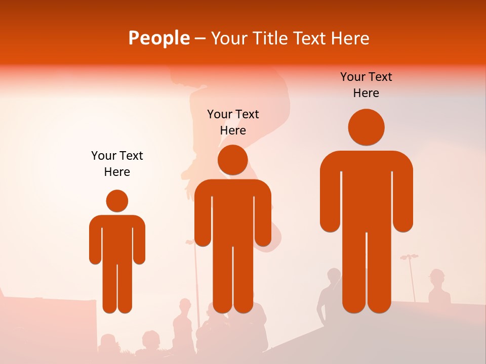 A Person Jumping A Skate Board In The Air PowerPoint Template