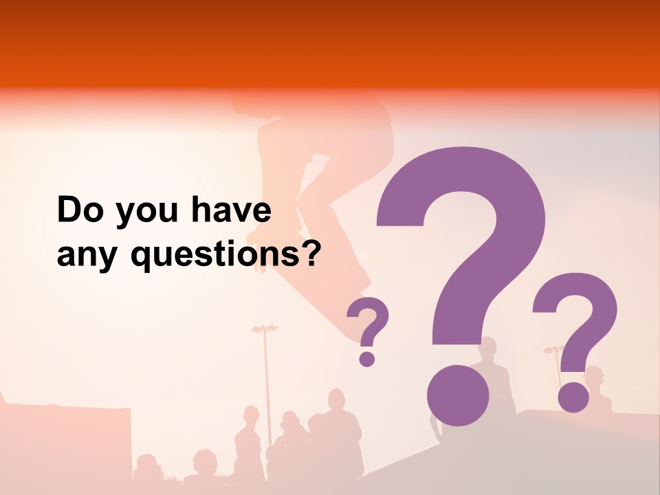 A Person Jumping A Skate Board In The Air PowerPoint Template