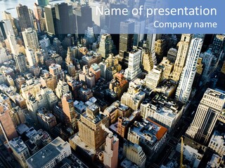 World City Outside PowerPoint Template