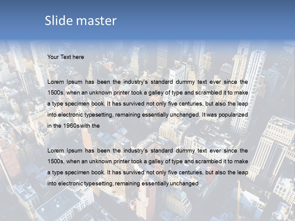 World City Outside PowerPoint Template