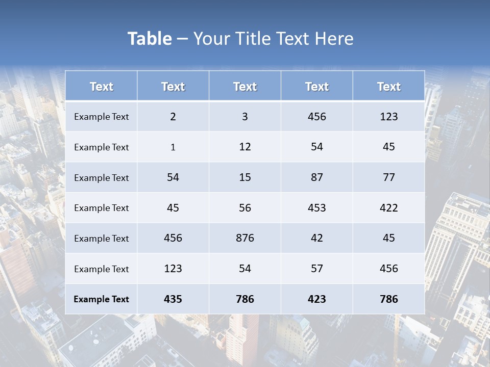 World City Outside PowerPoint Template