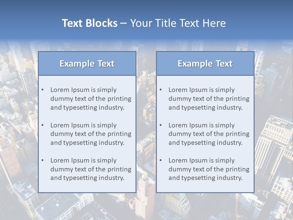 World City Outside PowerPoint Template