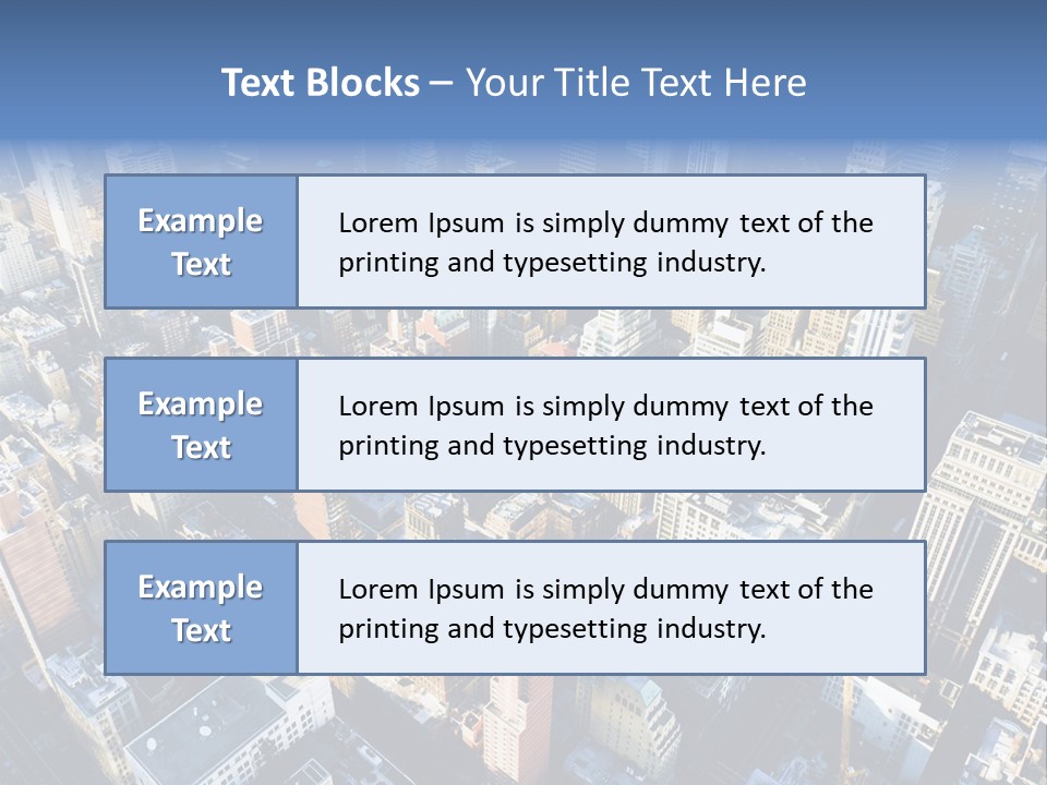 World City Outside PowerPoint Template