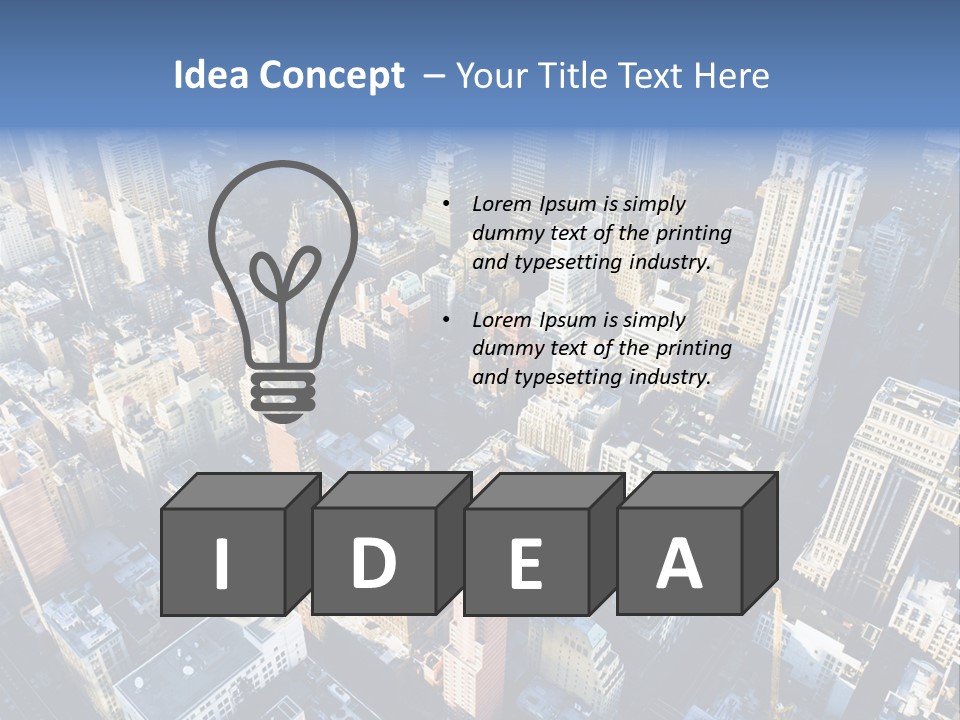 World City Outside PowerPoint Template