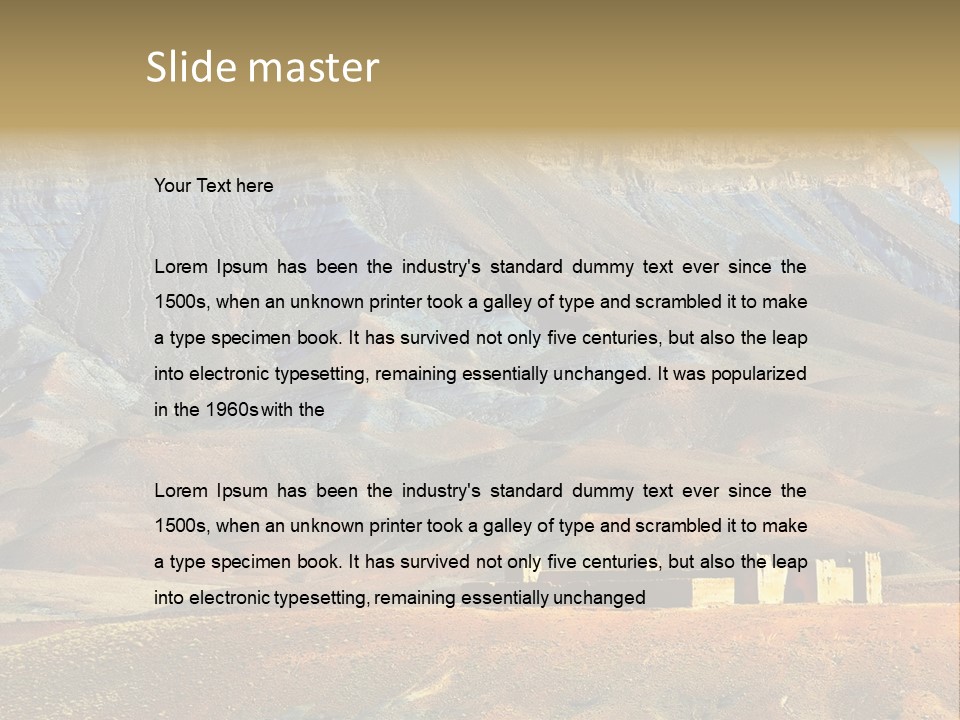 Travel Atlas Blue PowerPoint Template