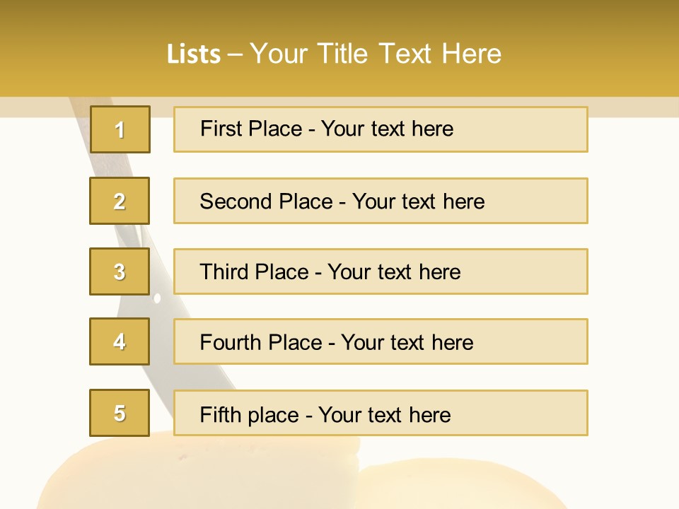Piece Ingredient Parts PowerPoint Template