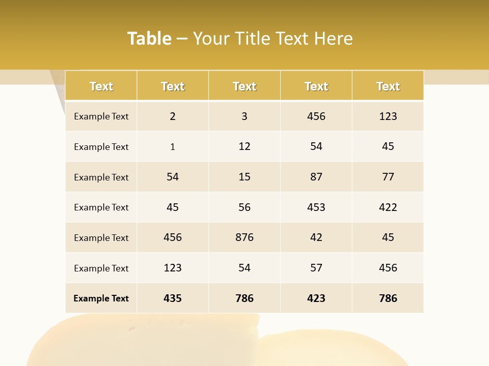 Piece Ingredient Parts PowerPoint Template