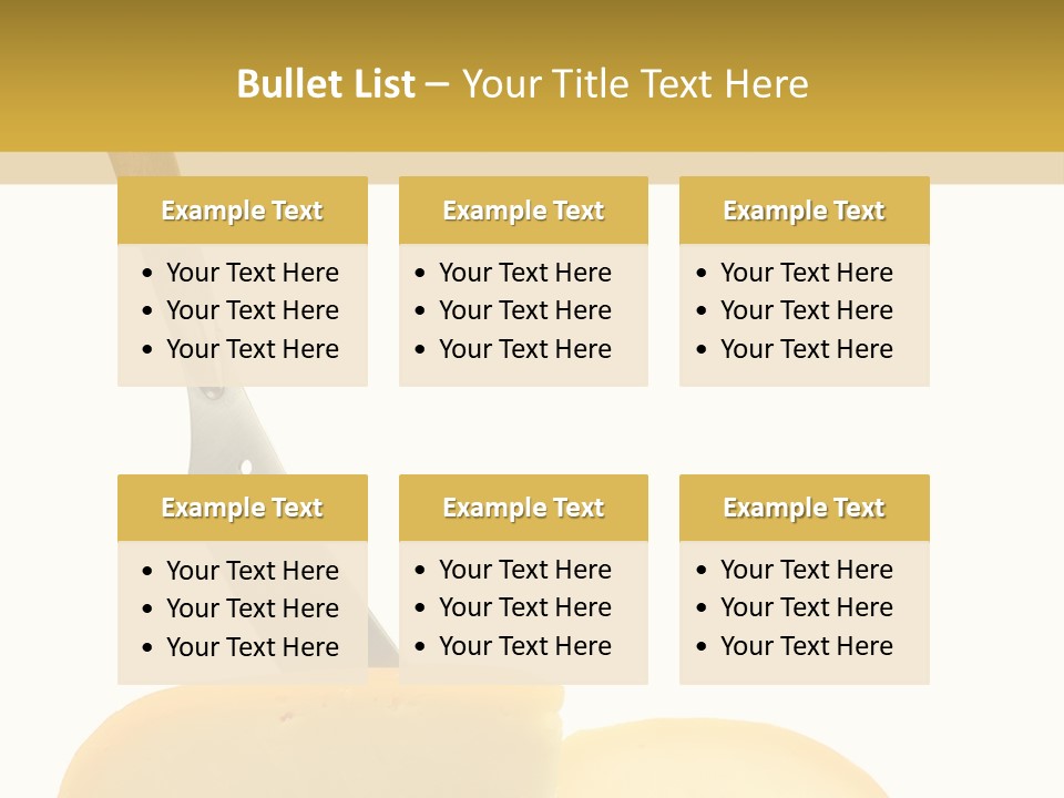 Piece Ingredient Parts PowerPoint Template