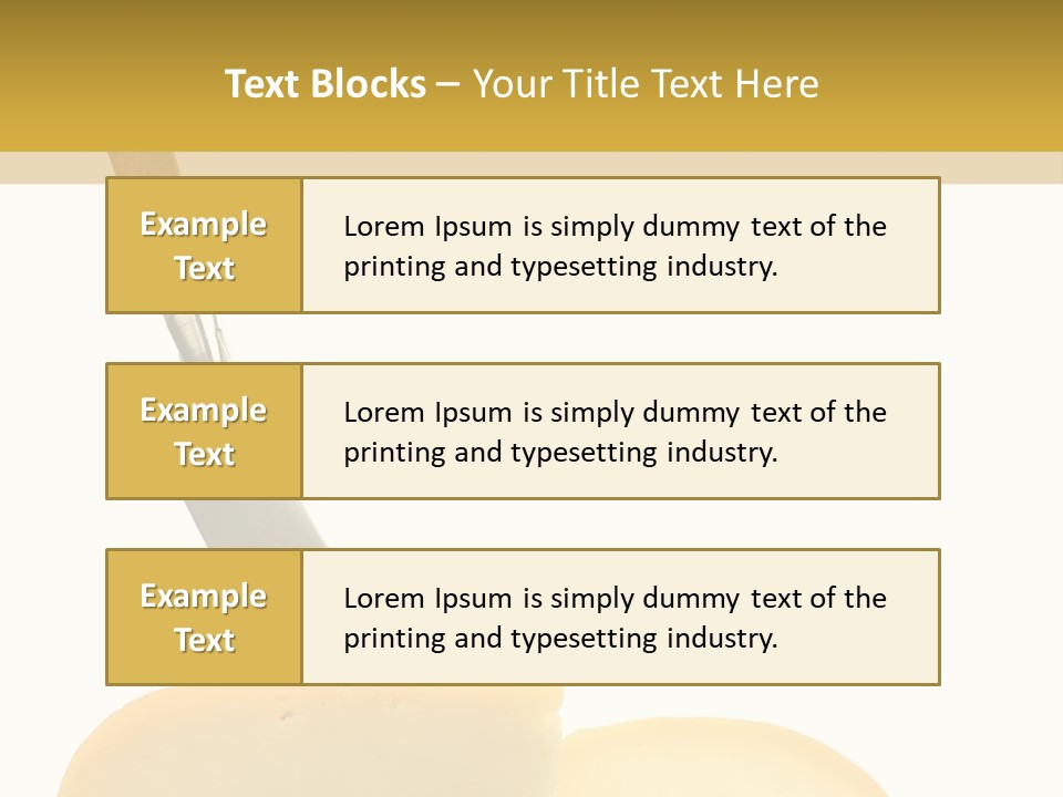 Piece Ingredient Parts PowerPoint Template