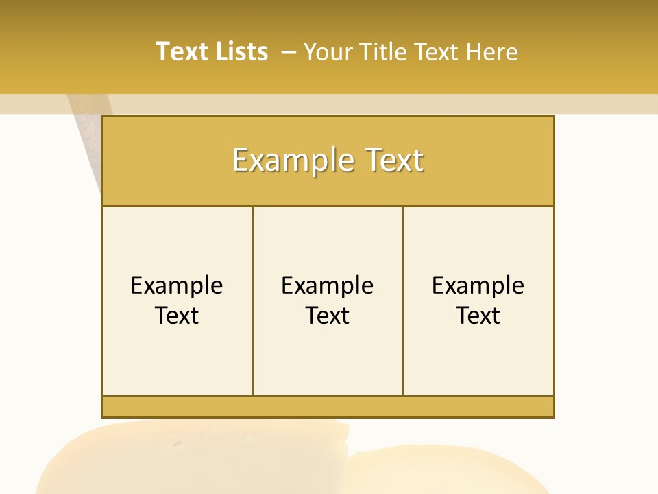 Piece Ingredient Parts PowerPoint Template