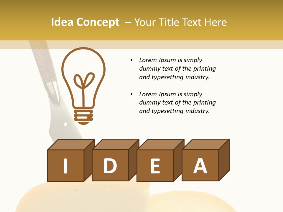 Piece Ingredient Parts PowerPoint Template