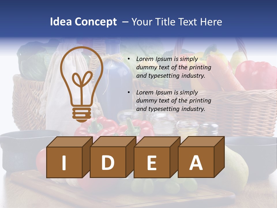 Yellow Tomato Grocery PowerPoint Template