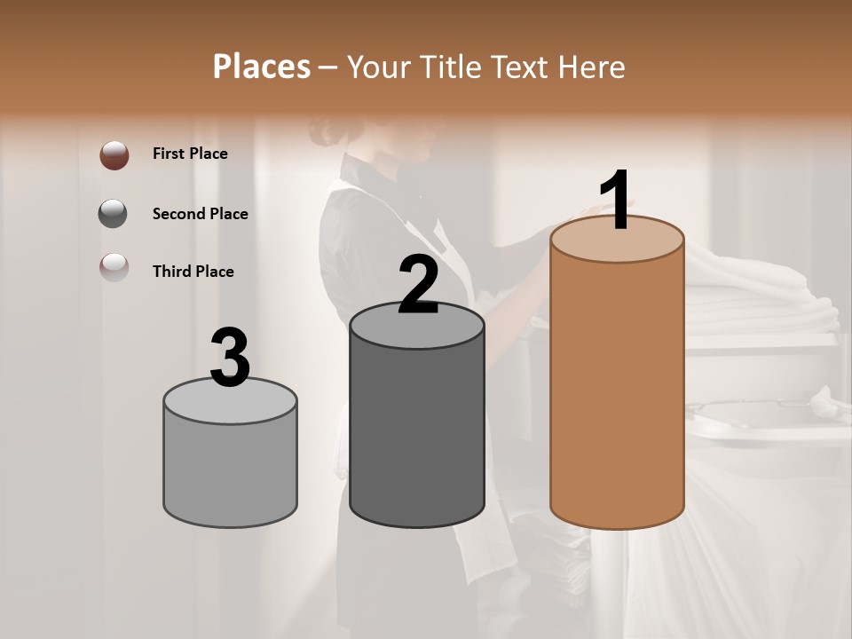 Cart Corridor Black PowerPoint Template
