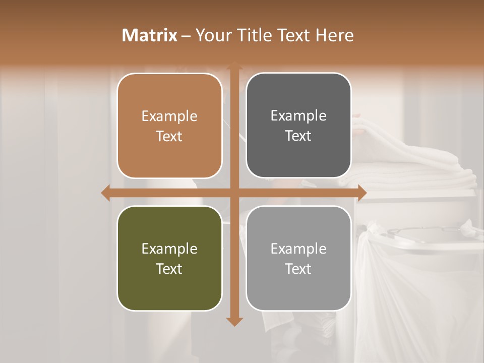 Cart Corridor Black PowerPoint Template
