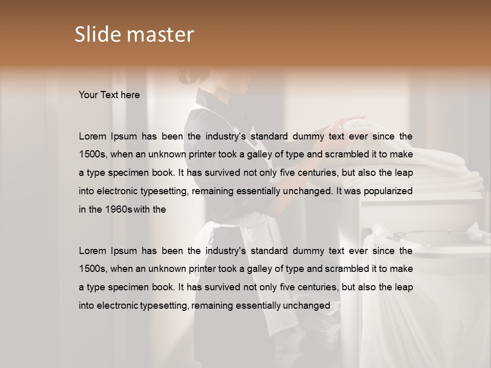 Cart Corridor Black PowerPoint Template