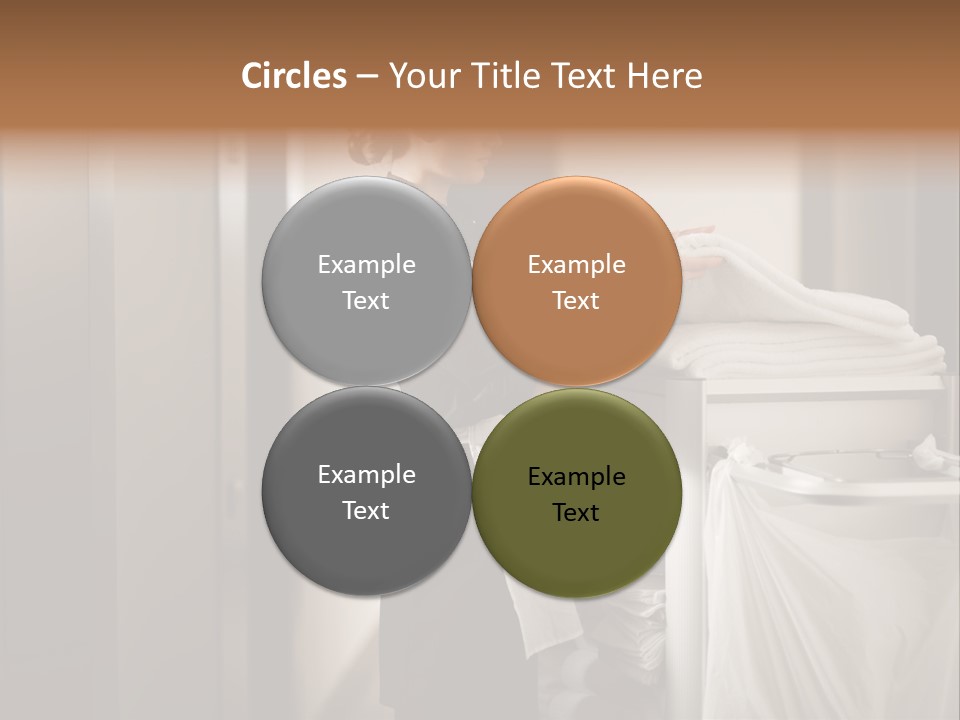 Cart Corridor Black PowerPoint Template