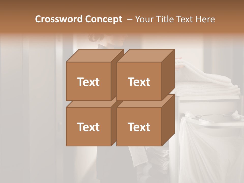 Cart Corridor Black PowerPoint Template
