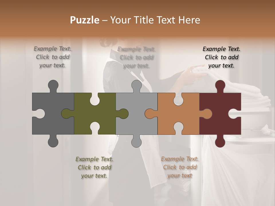 Cart Corridor Black PowerPoint Template