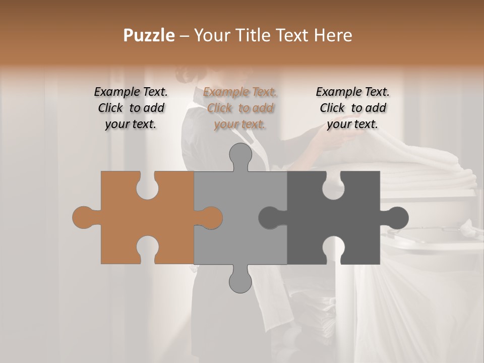 Cart Corridor Black PowerPoint Template