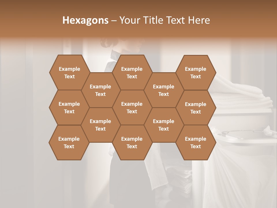 Cart Corridor Black PowerPoint Template