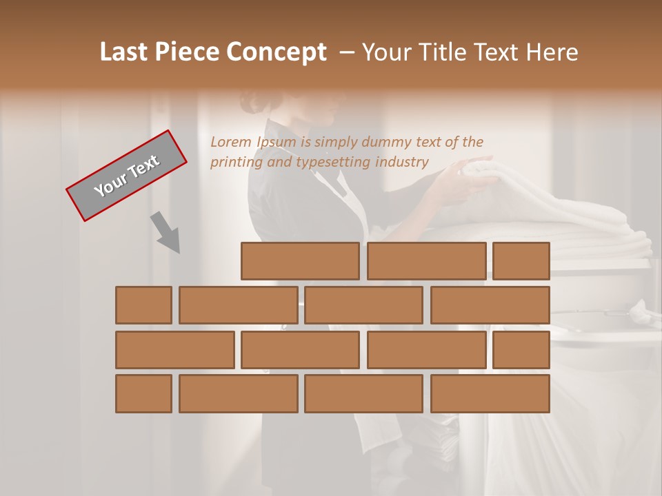 Cart Corridor Black PowerPoint Template