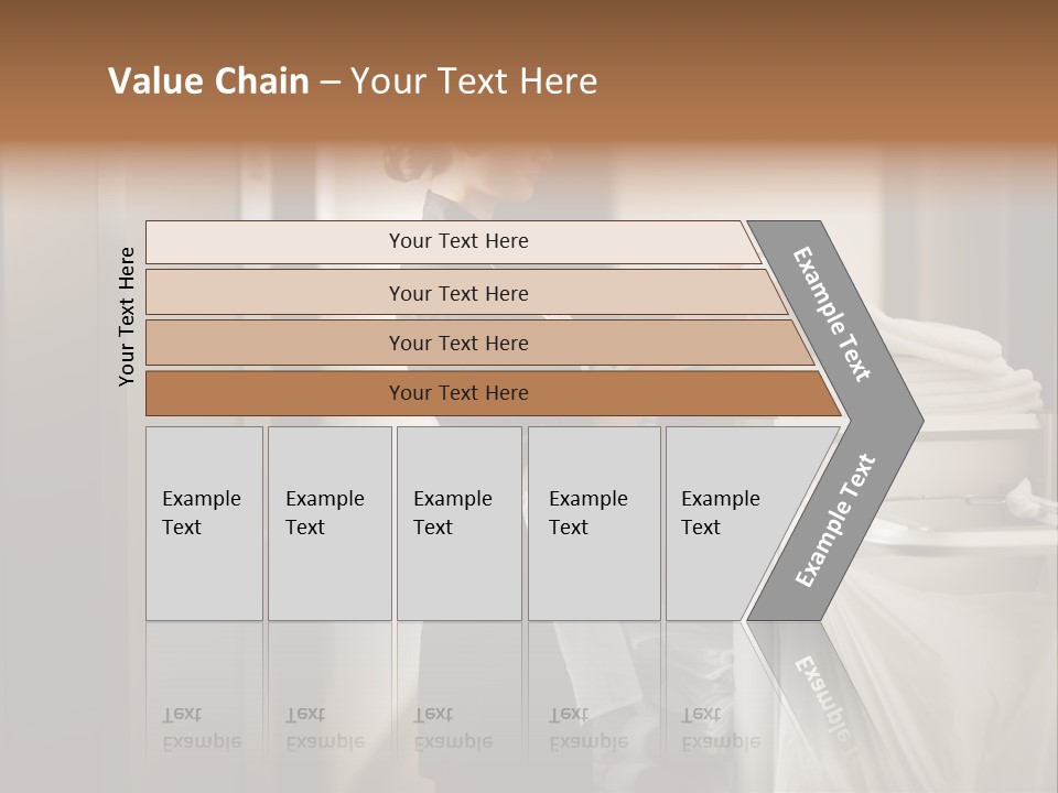 Cart Corridor Black PowerPoint Template