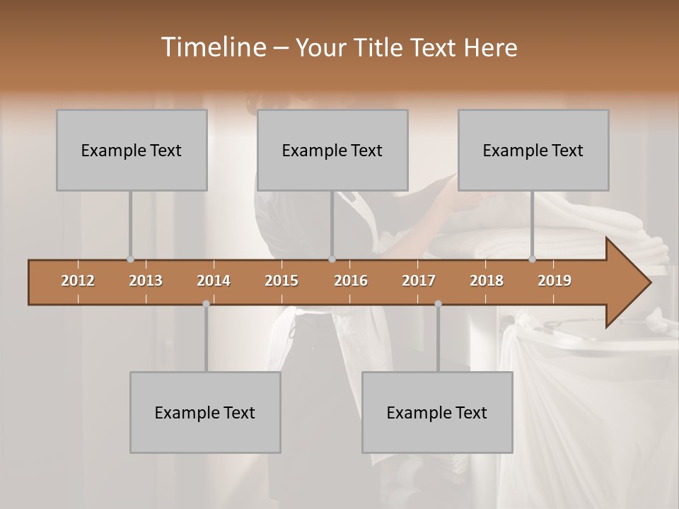 Cart Corridor Black PowerPoint Template