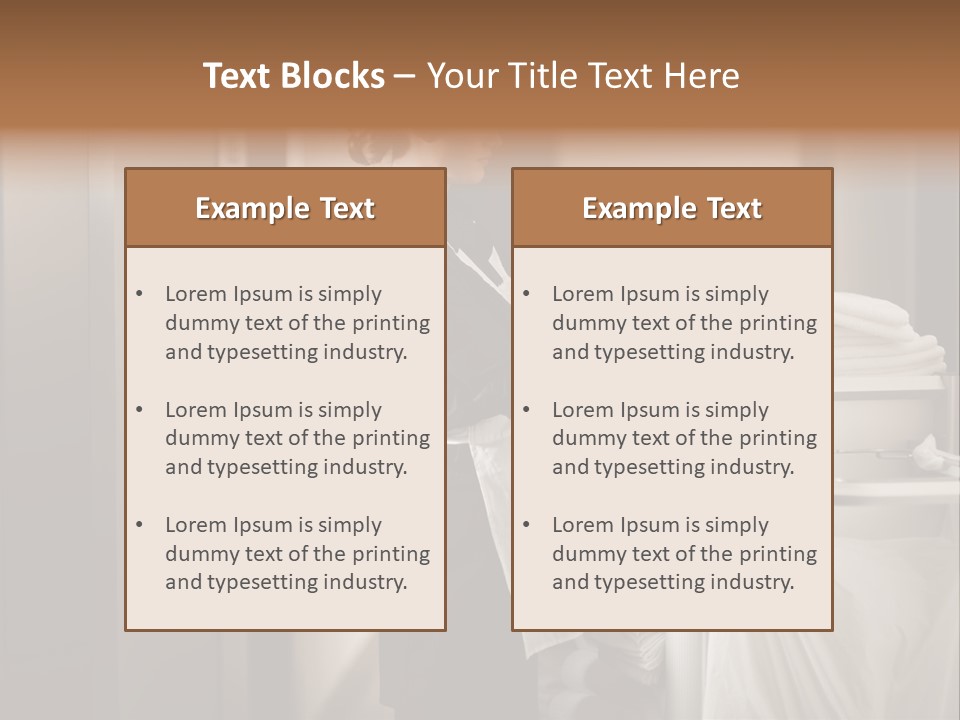 Cart Corridor Black PowerPoint Template