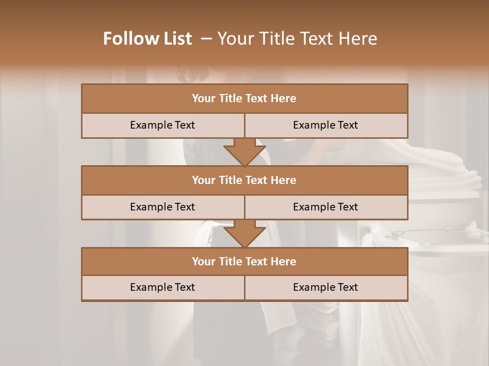 Cart Corridor Black PowerPoint Template