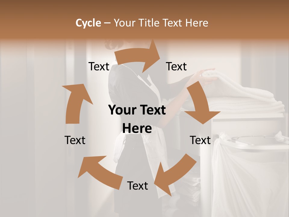 Cart Corridor Black PowerPoint Template