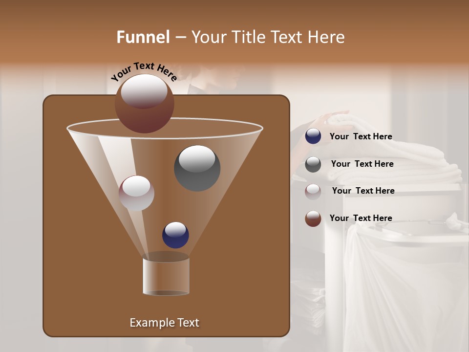 Cart Corridor Black PowerPoint Template