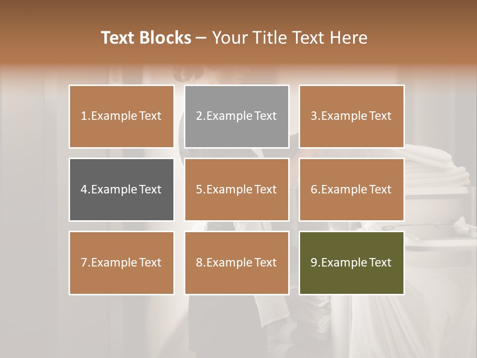 Cart Corridor Black PowerPoint Template