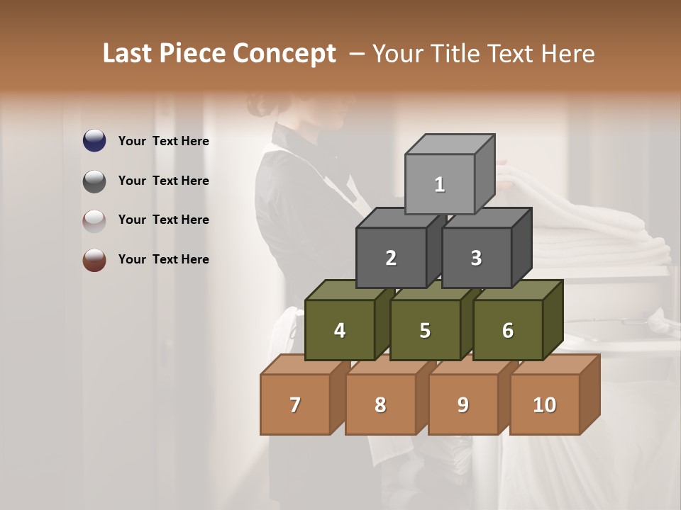 Cart Corridor Black PowerPoint Template