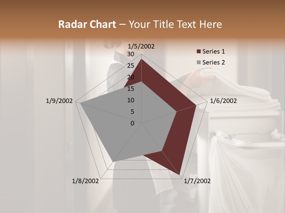 Cart Corridor Black PowerPoint Template