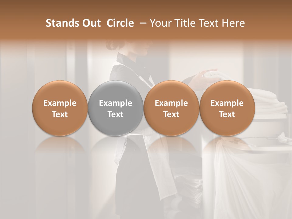 Cart Corridor Black PowerPoint Template