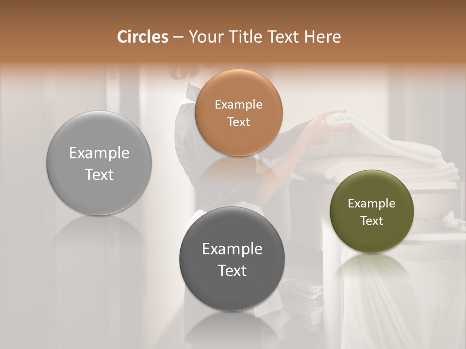 Cart Corridor Black PowerPoint Template