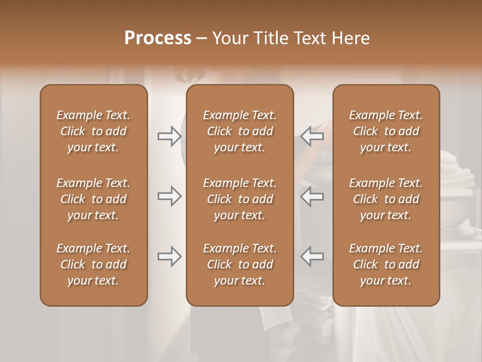 Cart Corridor Black PowerPoint Template