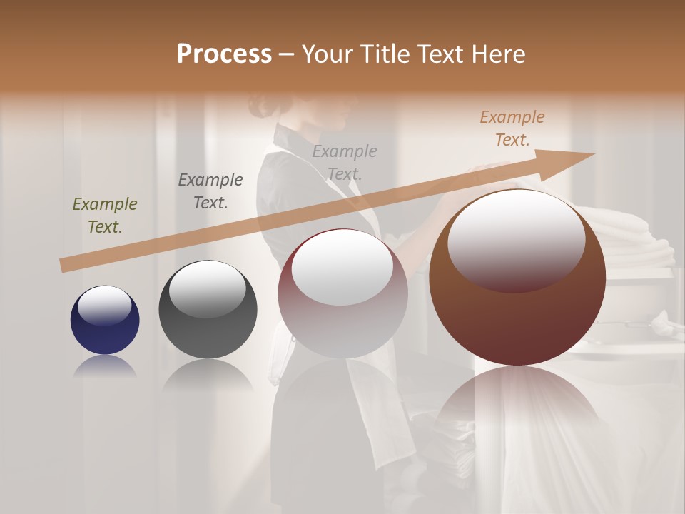 Cart Corridor Black PowerPoint Template